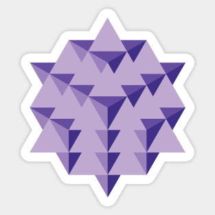 64 Tetrahedron Grid Sticker